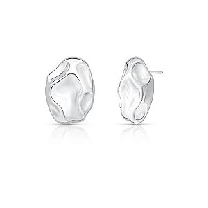 BRINCO OVAL TRABALHADO FACETADO BAN. RODIO SM