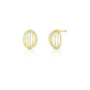 BRINCO MEIA ARGOLA 7 VOLTAS BAN. OURO SM