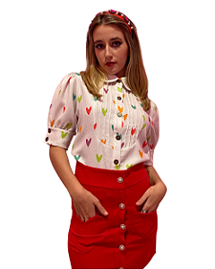 Camisa Olivia Corações
