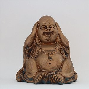 Buda decorativo em resina
