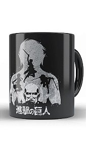 Caneca Attack On Titan Personagens Anime 2885