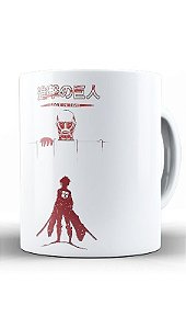 Caneca Attack on Titan shingeki no kyojin - Kaezu - Caneca - Magazine Luiza