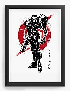 Quadro Decorativo A3 (45x33) Metroid Samus Aran