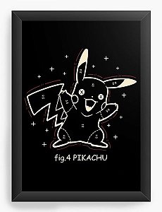 Quadro Decorativo A3 45x33 Pikachu, Pokemon