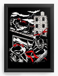 Quadro Decorativo A3 (45x33) Tartarugas Ninjas