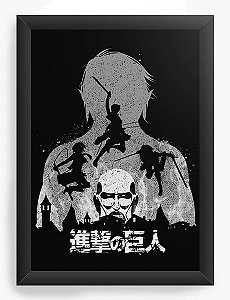 Quadro Decorativo A4 (33X24) Anime Attack On Titan