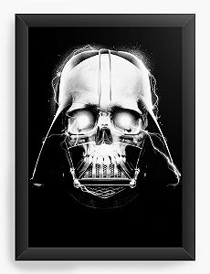 Quadro Decorativo A4 (33X24) Darth Skull