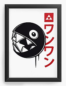 Quadro Decorativo A4 (33X24)  Legen of Zelda Bomb