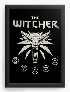 Quadro Decorativo A4 (33X24) The Witcher