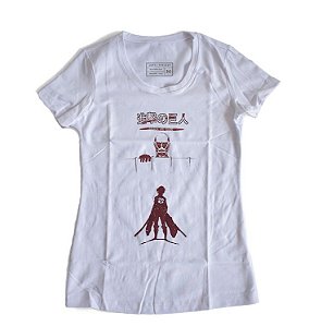 Camiseta Feminina Anime Attack On Titan