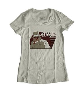 Camiseta Feminina Anime Porco Rosso