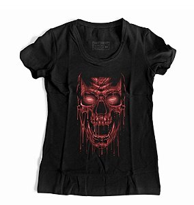 Camiseta Feminina Skull Blood