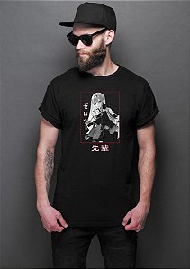 Camiseta ALGODÃO preta Anime Zero Two Darling in the Franxx