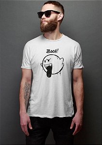 Camiseta Masculina Fantasma Mario Bros