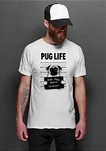 Camiseta Masculina Pug Life