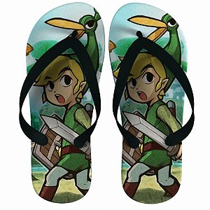 Chinelo Green The Legend Of Zelda : Link Go - Nerd e Geek - Presentes Criativos