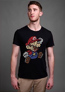 Camiseta Masculina  Super Mario Bros - Nerd e Geek - Presentes Criativos