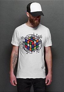 Camiseta Masculina  Cubo Mágico - Nerd e Geek - Presentes Criativos