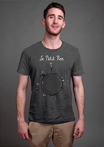 Camiseta Masculina  Skelletion Le Petit Roi - Nerd e Geek - Presentes Criativos
