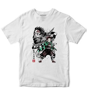 Camiseta Masculina Poliéster Anime Demon slayer