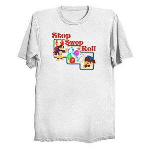 Camiseta Masculina Poliéster Stop Swop 'n' Rol