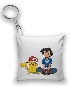 Chaveiro Ash e Pikachu - Pokemon - Nerd e Geek - Presentes Criativos