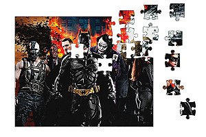 Quebra-Cabeça Batman and Vilhões 90 pçs - Nerd e Geek - Presentes Criativos