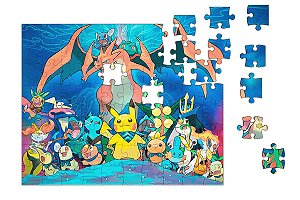 Quebra-Cabeça Pokemon 90 pçs - Nerd e Geek - Presentes Criativos