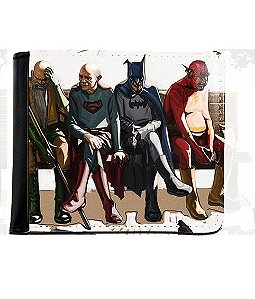 Carteira Batman, Supermen, Flash Idosos - Nerd e Geek - Presentes Criativos