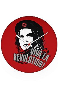 Relógio de Parede Viva la Revolution - Nerd e Geek - Presentes Criativos