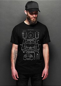 Camiseta Masculina  Saturn  - Nerd e Geek - Presentes Criativos