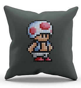 Almofada Decorativa  Toad 45x45 - Nerd e Geek - Presentes Criativos