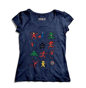 Camiseta Feminina Super Herois