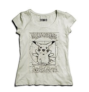 Camiseta Feminina Pikachu - Nerd e Geek - Presentes Criativos
