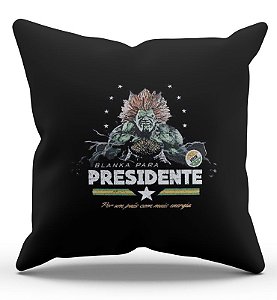 Almofada Decorativa  Presidente Blanka 45x45 - Nerd e Geek - Presentes Criativos