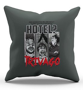 Almofada Decorativa  Hotel Trivago 45x45 - Nerd e Geek - Presentes Criativos