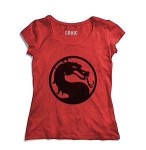 Camiseta Feminina Mortal Kombat - Nerd e Geek - Presentes Criativos