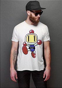 Camiseta Camisa Feminina Babylook Bomberman Game Classico