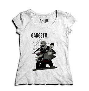 Camiseta  Feminina Anime   GANGSTA.