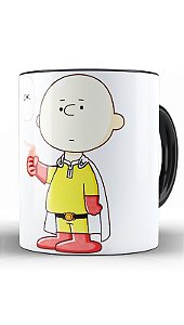 Caneca Charlie Brown Become One Punch - Nerd e Geek - Presentes Criativos