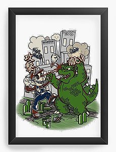 Quadro Decorativo A4 (33X24) Big in Japan - Nerd e Geek - Presentes Criativos