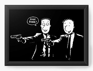 Quadro Decorativo A4 (33X24) Doug Fiction  - Nerd e Geek - Presentes Criativos