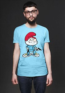 Camiseta Masculina Smurf - Nerd e Geek - Presentes Criativos