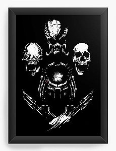 Quadro Decorativo A3 (45X33) Aliens - Nerd e Geek - Presentes Criativos