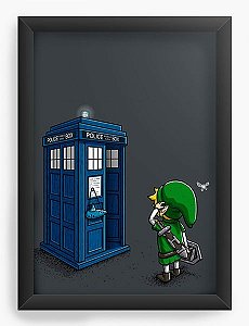 Quadro Decorativo A3 (45X33) Doctor Who - Link - Nerd e Geek - Presentes Criativos