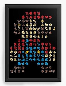 Quadro Decorativo A3 (45X33) Super Mario Bros - Nerd e Geek - Presentes Criativos