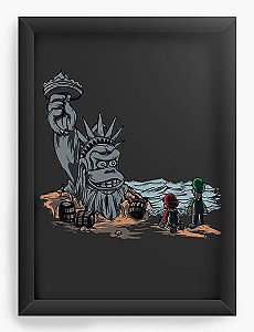 Quadro Decorativo A3 (45X33) The Planet of the Kong - Nerd e Geek - Presentes Criativos