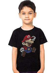 Camiseta Infantil Super Mario Bros - Nerd e Geek - Presentes Criativos