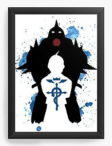 Quadro Decorativo A3 (45X33) Anime Epic Fullmetal Alchemist - Nerd e Geek - Presentes Criativos