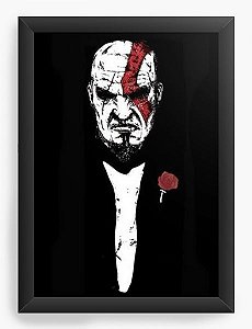 Quadro Decorativo A3 (45X33)   The God of War - Nerd e Geek - Presentes Criativos